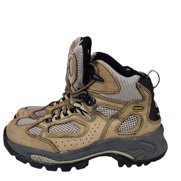 Vasque Breeze XCR‎ GTX Hiking Boot Sz 6.5 Women Gore-Tex Leather Mesh Brown Camp - Picture 3 of 12